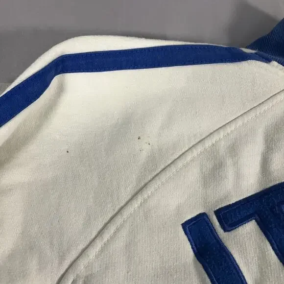 Italy Italia Jacket Mens Large Blue White Soccer Full Zip Track Top Stylo - Picture 15 of 16